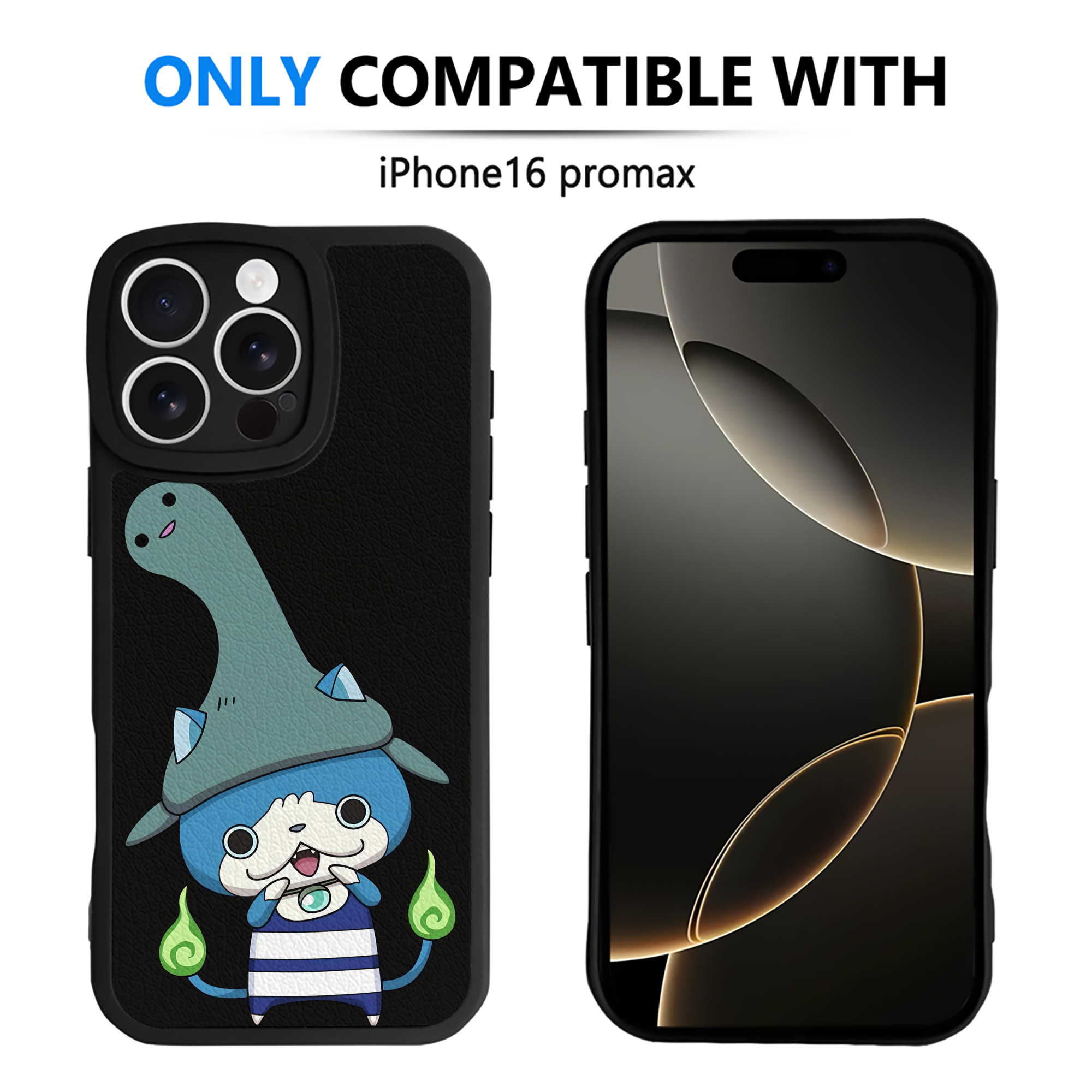 （画像用） 妖怪ウォッチ Yo-kai Watch 【iPhone 16シリーズ対応】シリコンスマホケース（レザー調） 材質：シリコン
